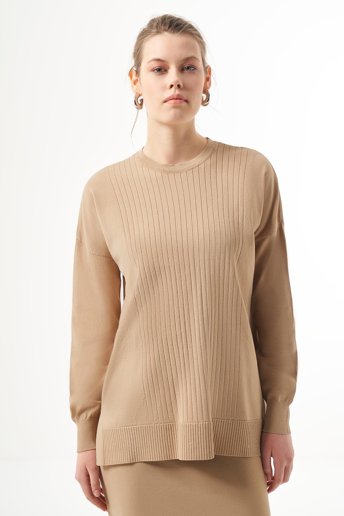 Nuss Merserize Tunik Bluz 1303 Mocha