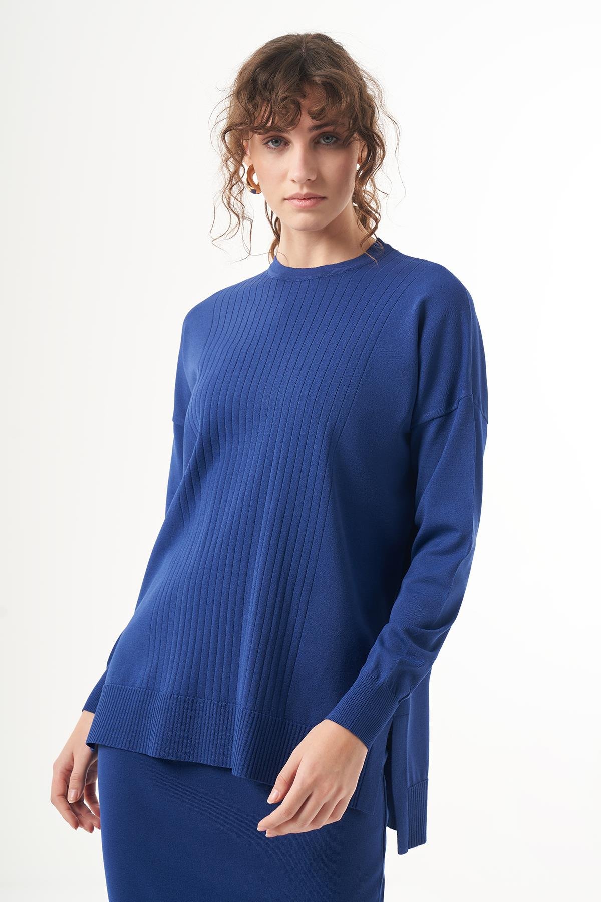 Nuss Merserize Tunik Bluz 1303 Saks