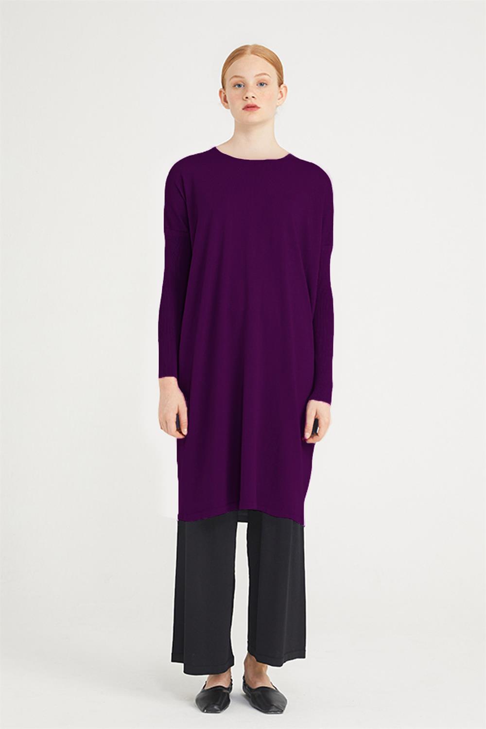 Nuss Merserize Tunik NS-22Y-011TNK Mor