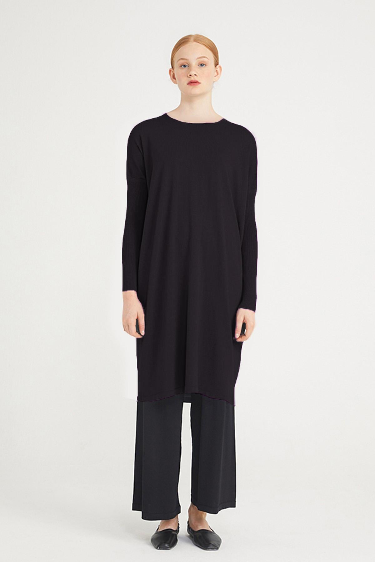 Nuss Merserize Tunik NS-22Y-011TNK Siyah