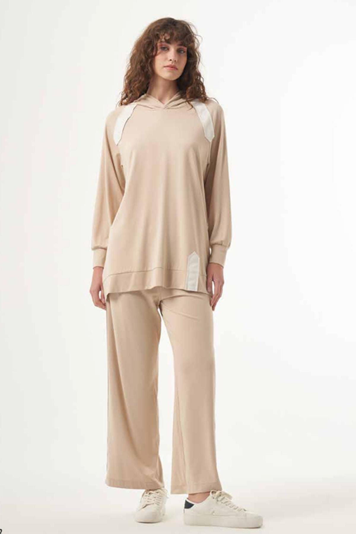 Nuss Pantolonlu Takım 1009 Bej
