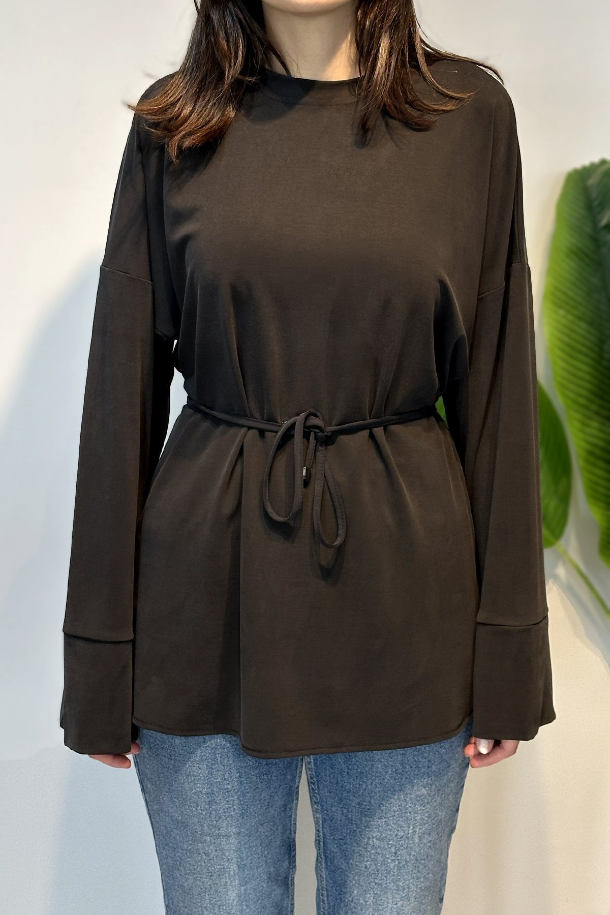 Pamuklu Bluz Tunik 7465 Siyah
