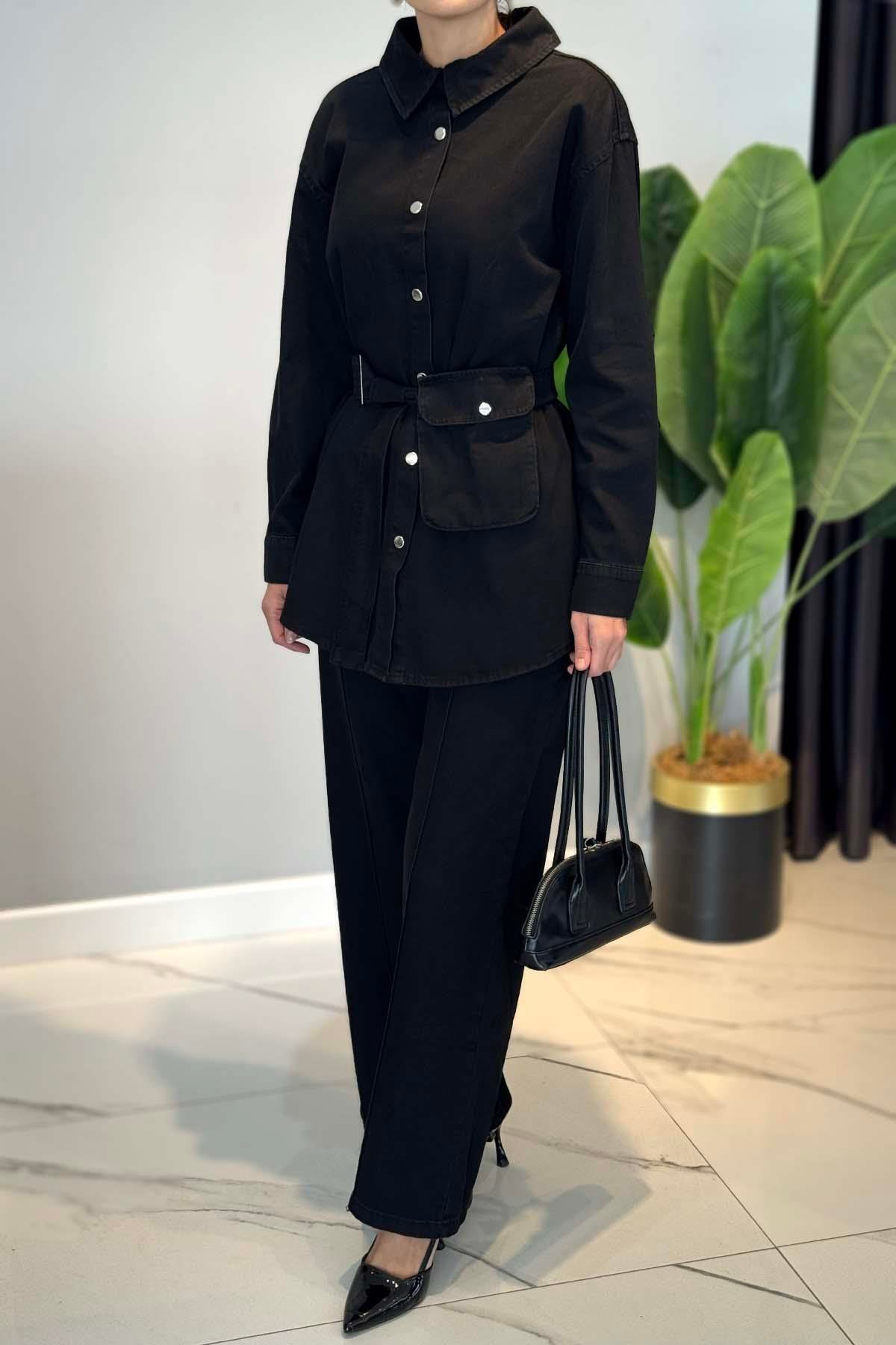 Pamuklu Denim Takım 7430 Siyah