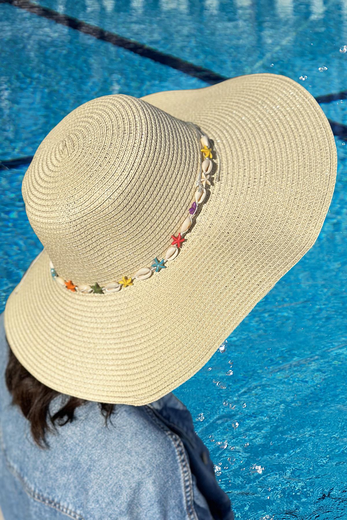 Remsa Deniz Kabuklu Hasır Şapka RŞ-104 Bej