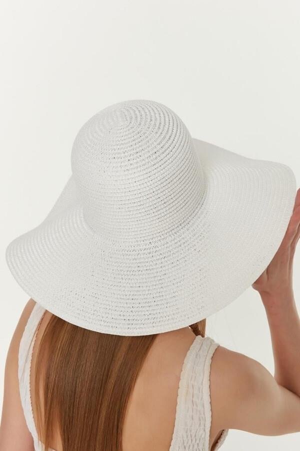 Remsa Mayo Hasır Şapka Beyaz RŞ-10
