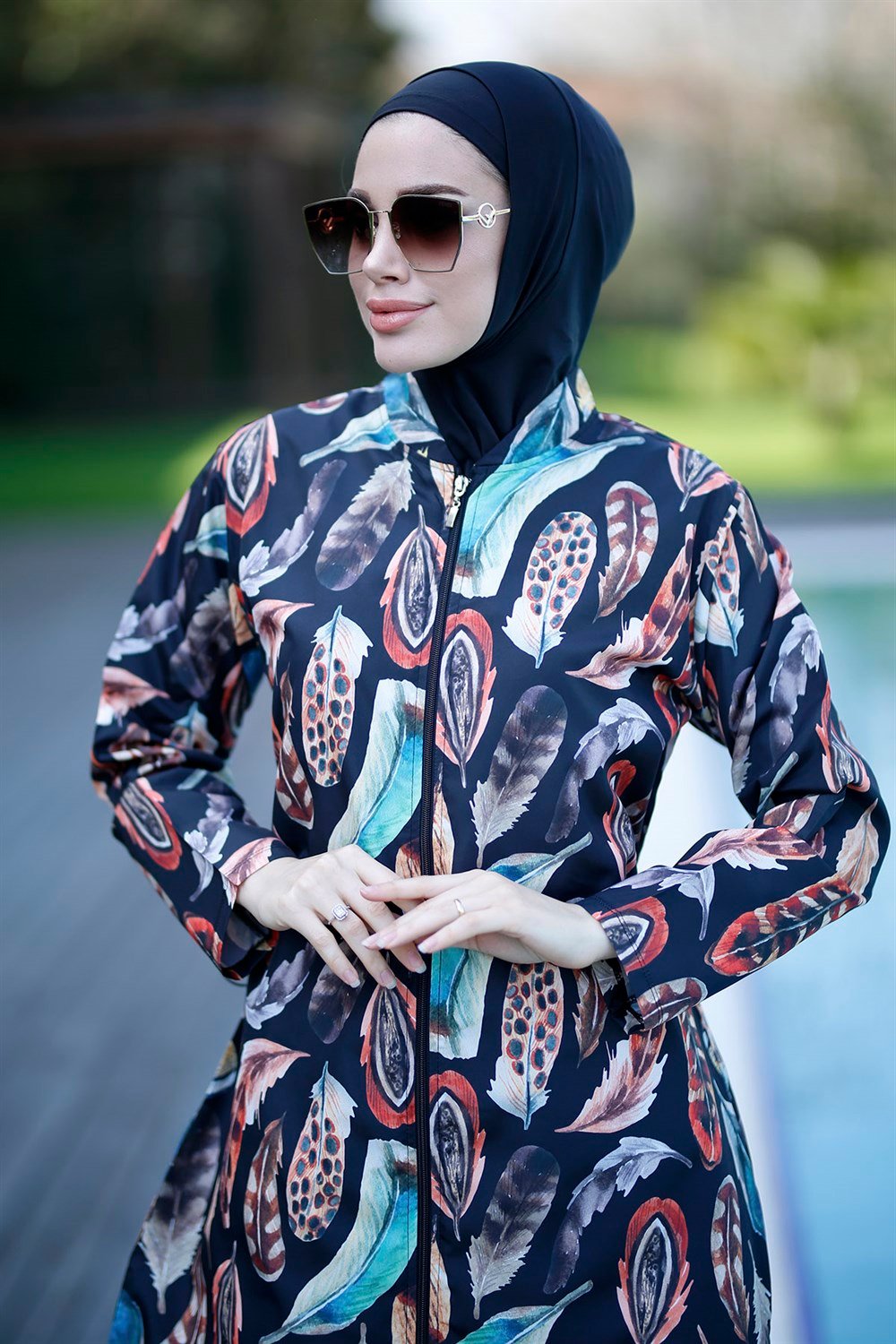 Remsa Mayo Paraşüt Tam Kapalı Tesettür Mayo Tüy 2108 Güzin