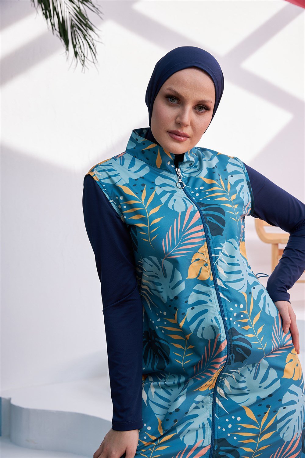 Remsa Mayo Tasarım Tam Kapalı Tesettür Mayo R024 Çeşme