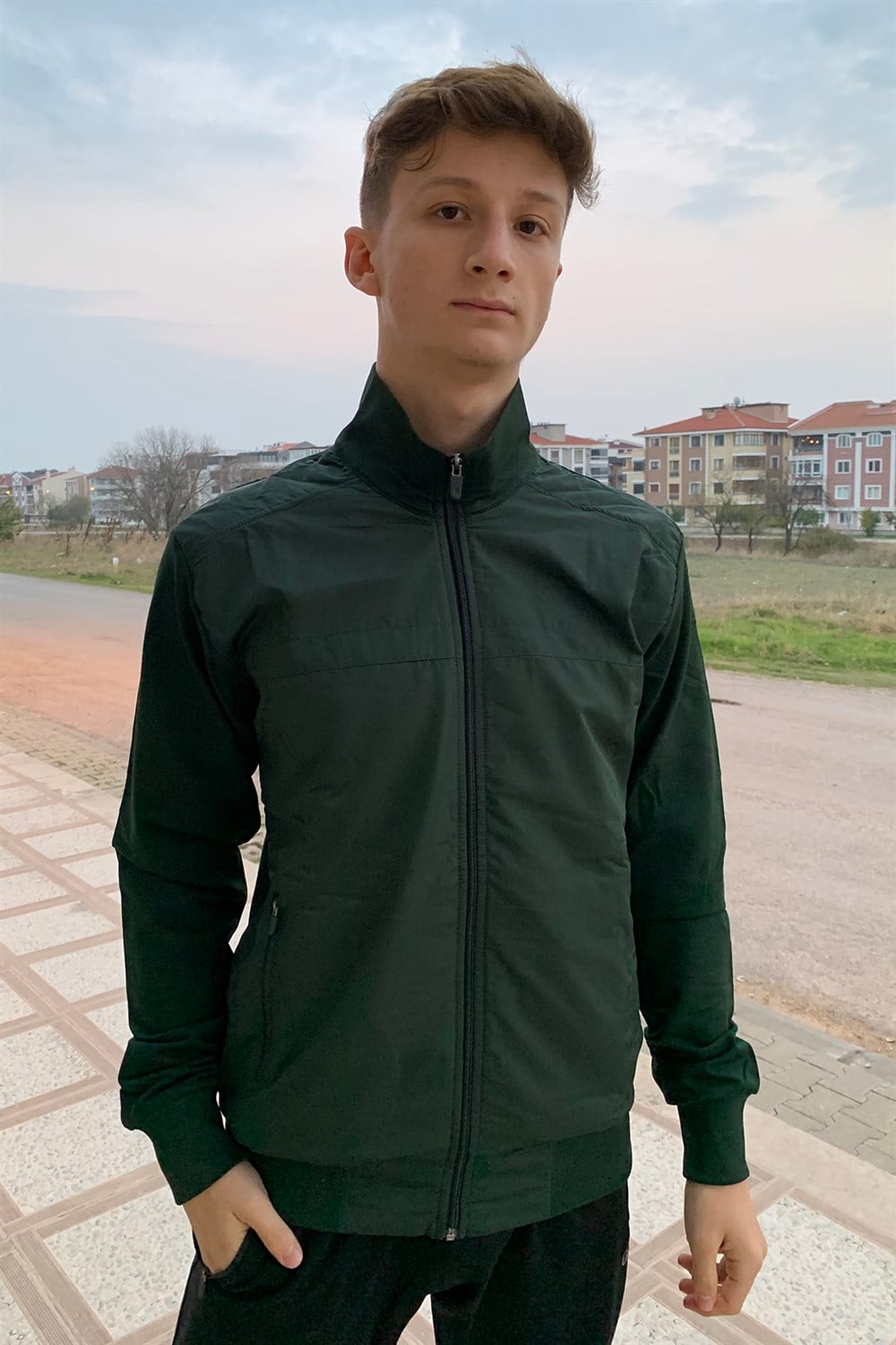 Remsa Spor Likralı Penye Erkek Eşofman Takımı Siyah