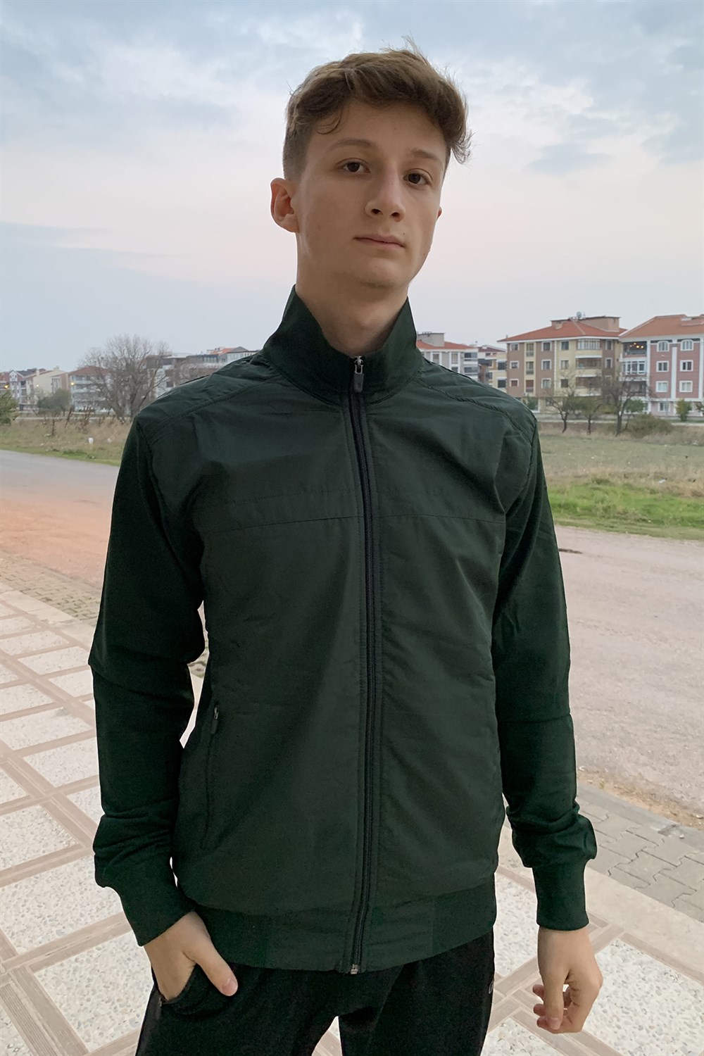 Remsa Spor Likralı Penye Erkek Eşofman Takımı Siyah