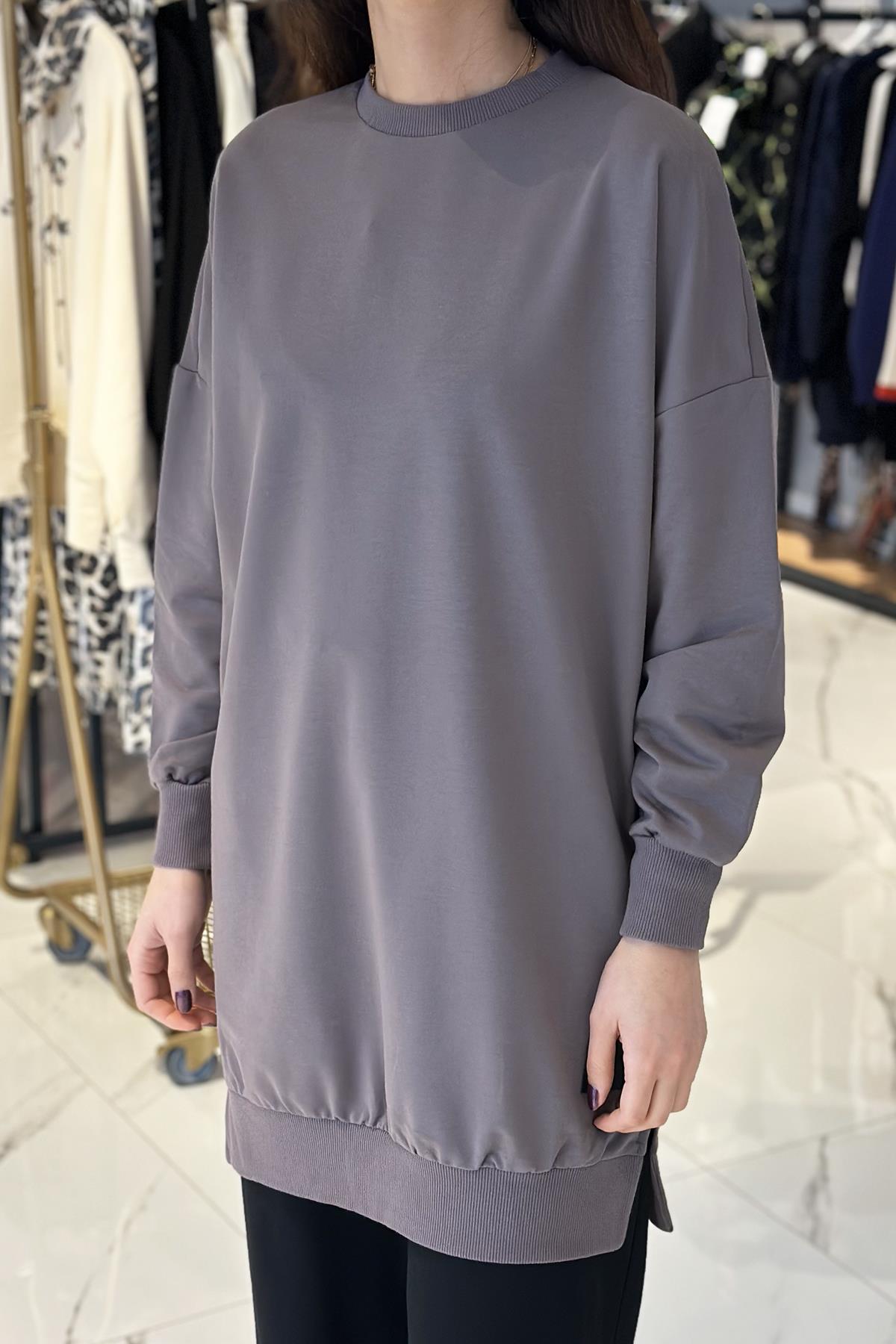 Soul Basic Sweat Tunik 30644 Füme