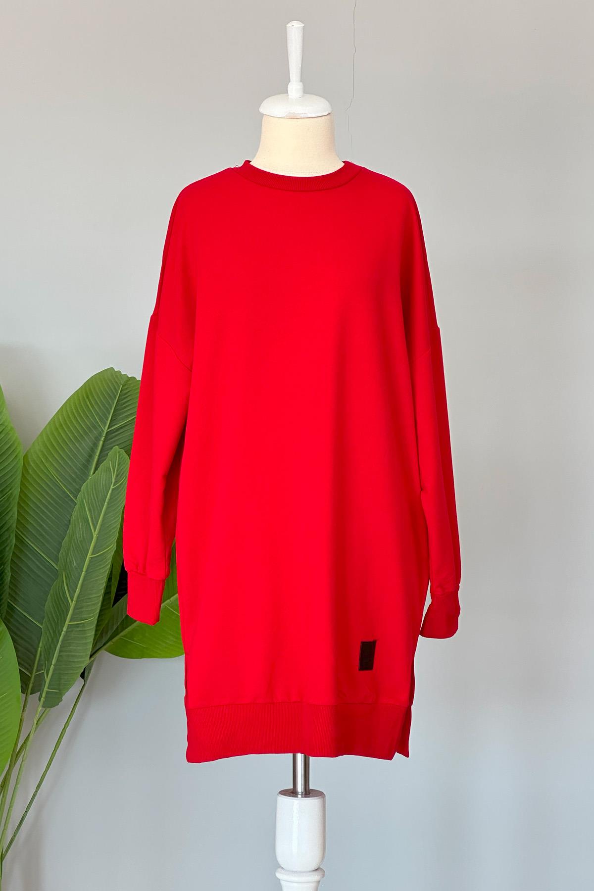 Soul Basic Sweat Tunik 30644 Kırmızı