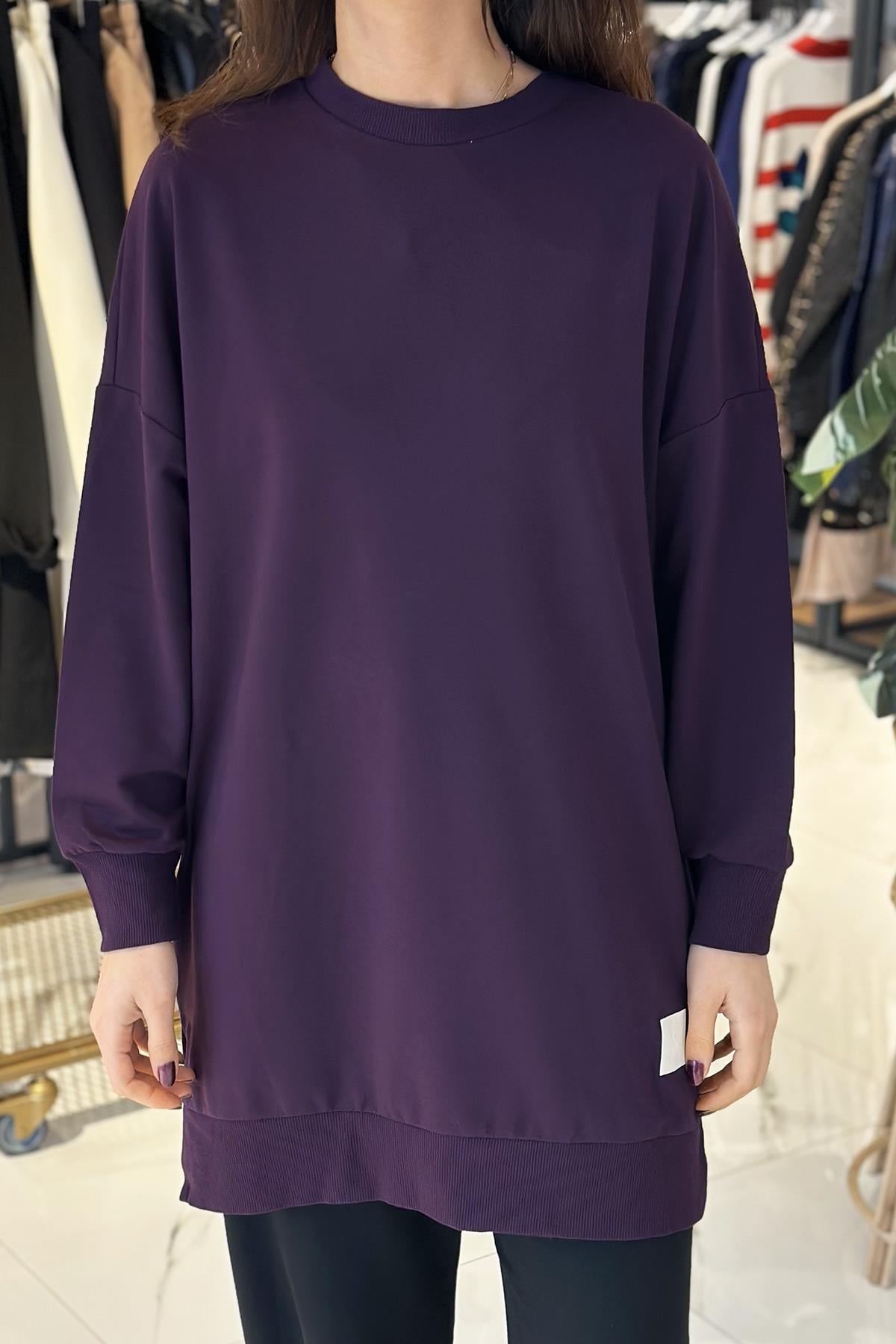 Soul Basic Sweat Tunik 30644 Mor