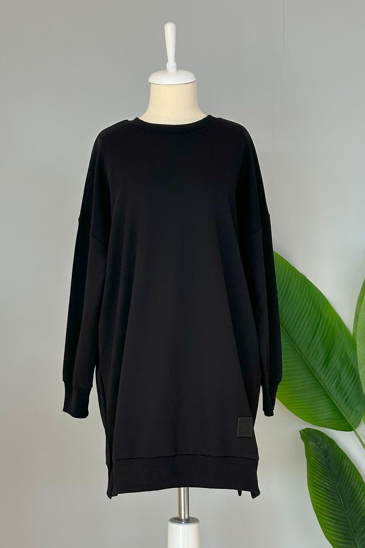 Soul Basic Sweat Tunik 30644 Siyah