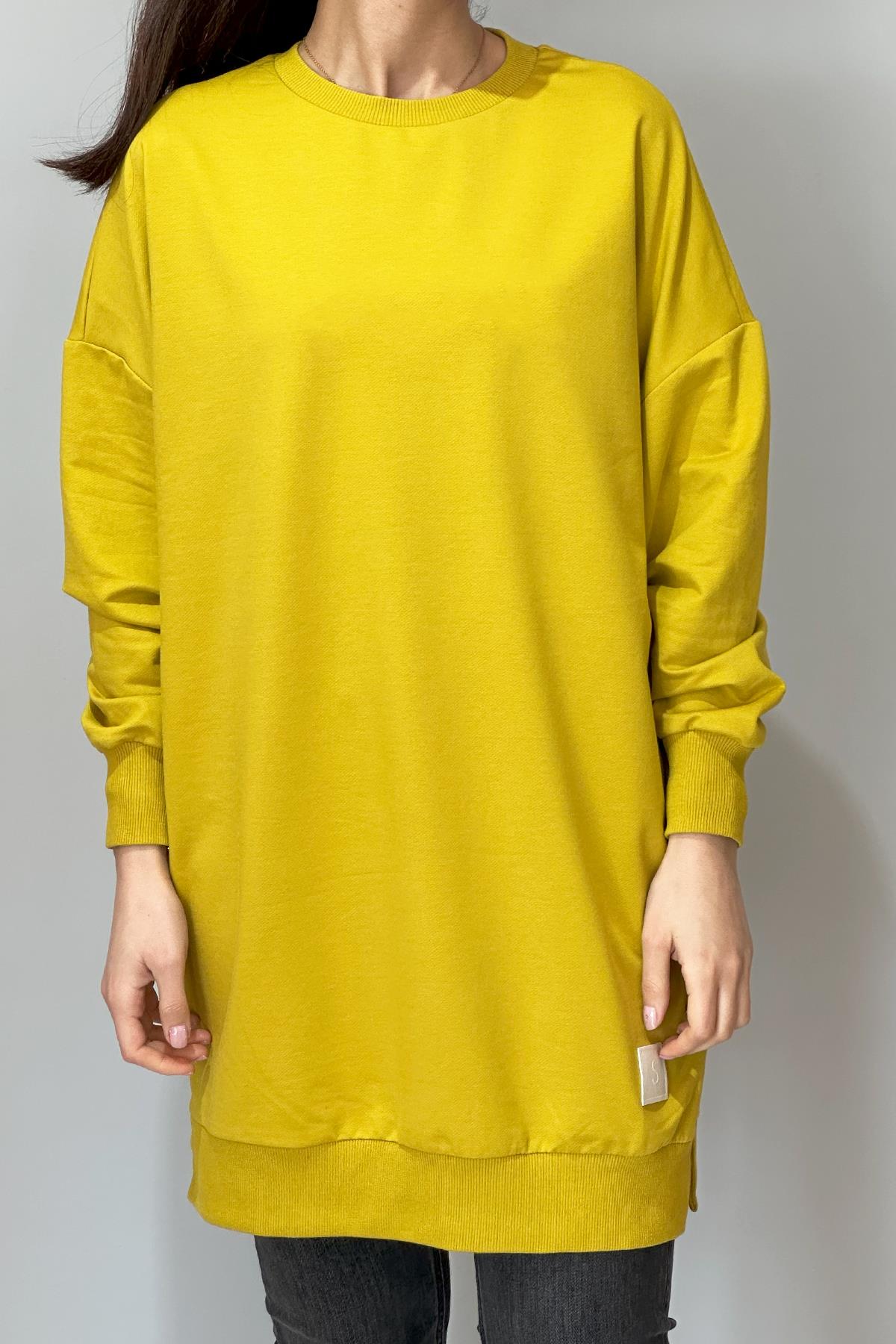 Soul Basic Sweat Tunik 30644 Zeytinyağ Yeşili