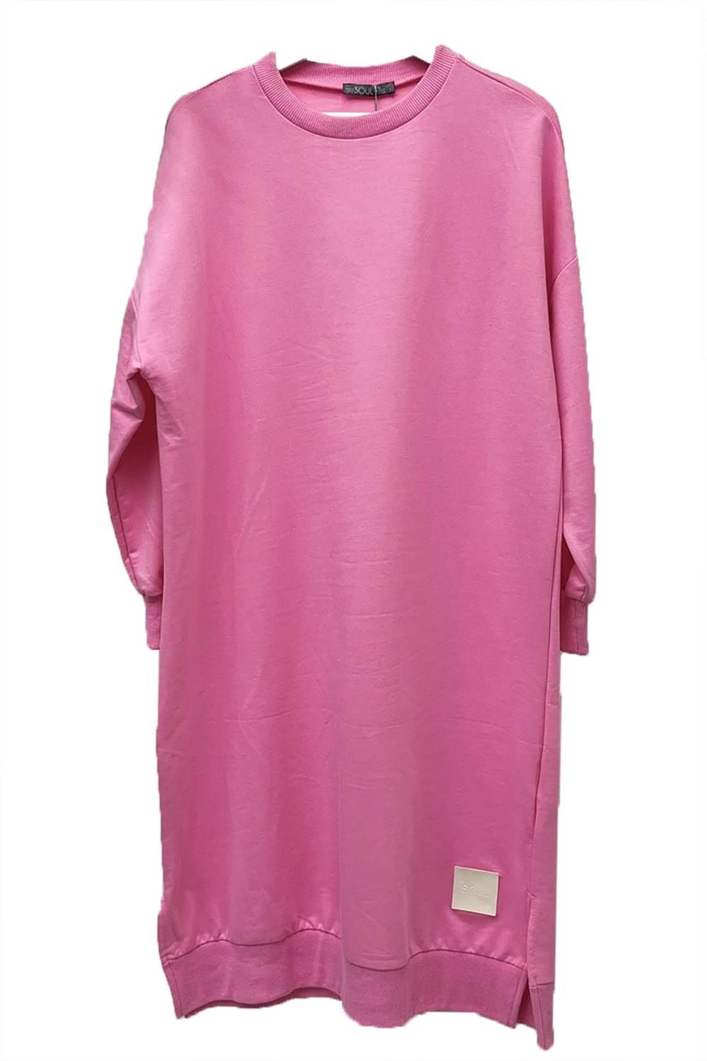 Soul Basic Tunik Sweat Toz Pembe