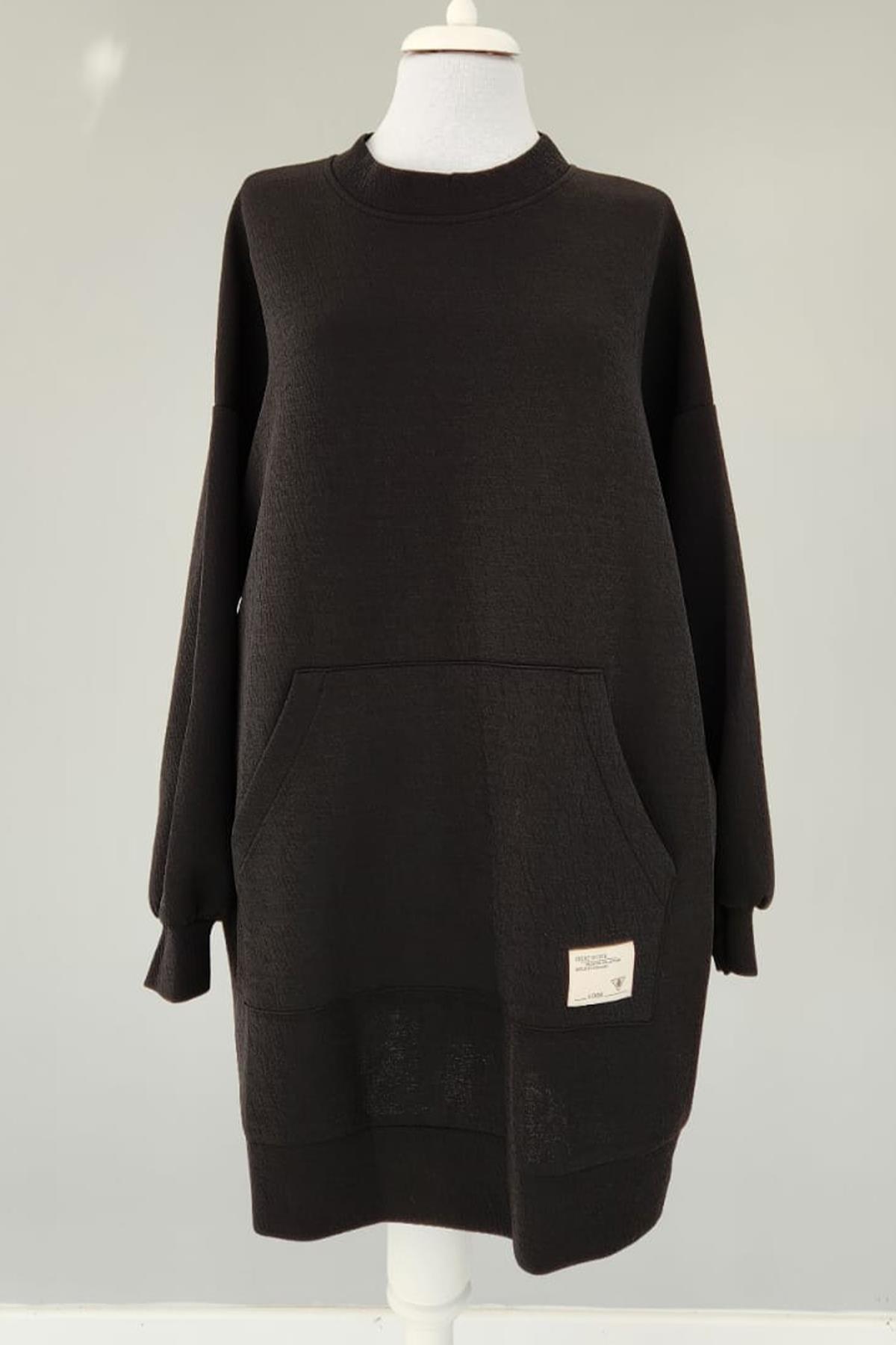 Standart Basic Sweatshırt Tunik 3120 Siyah