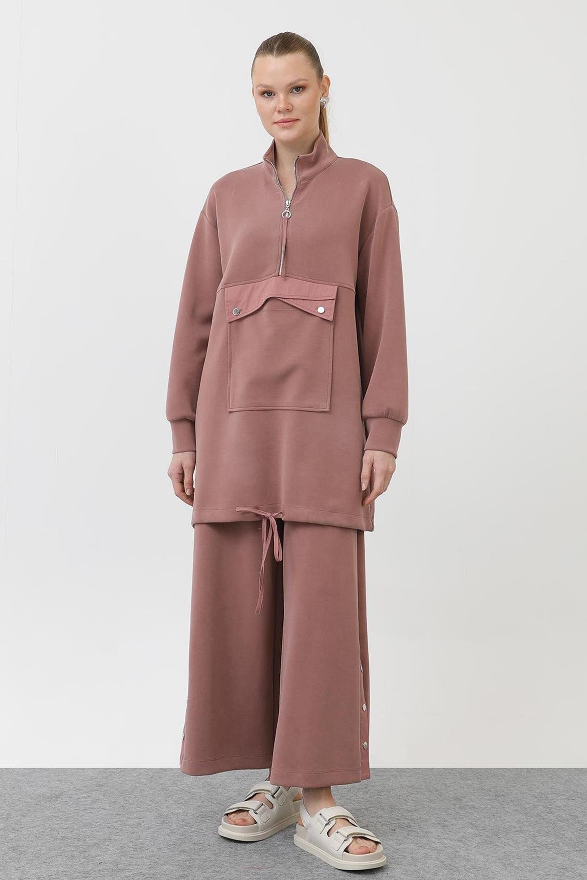 Sweat Pantolon Modal Takım 14299 Pudra