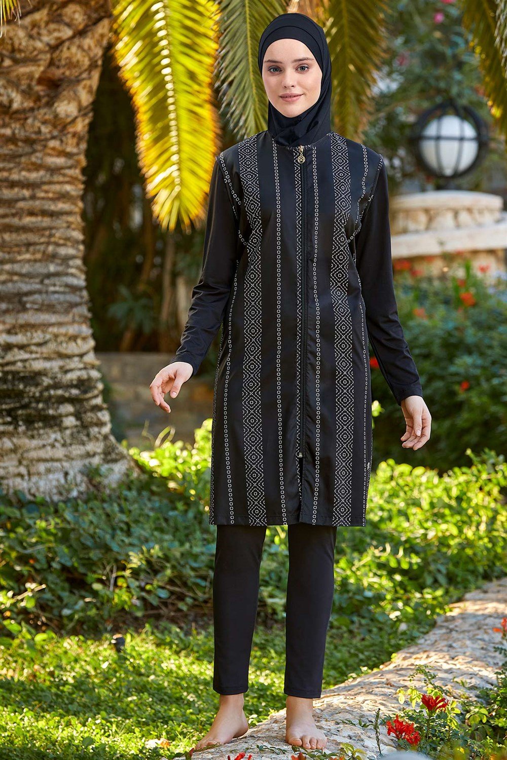 Tam Kapalı Tesettür Mayo 0538 Siyah Maresiva