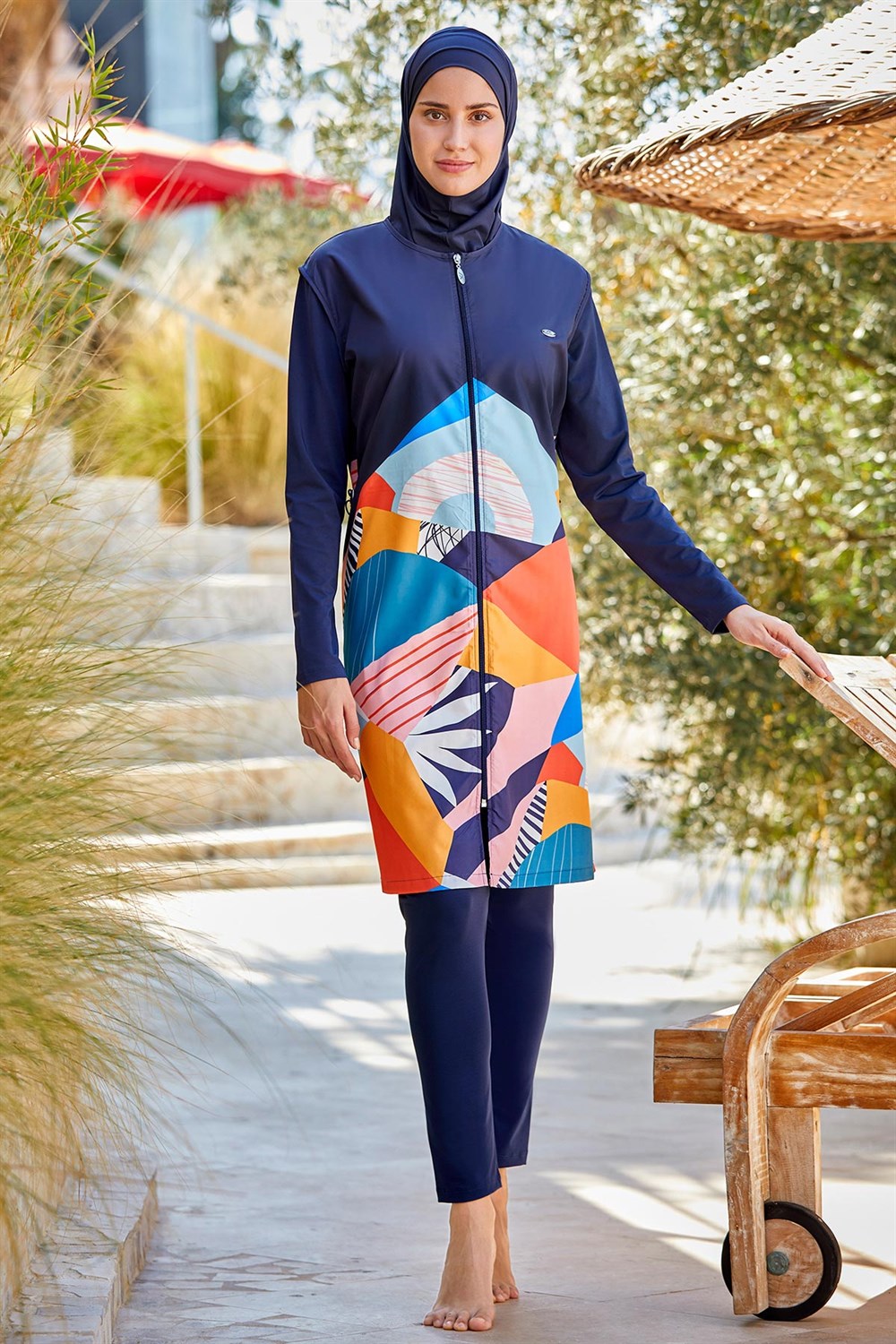 Tam Kapalı Tesettür Mayo 2202 Koyu Lacivert