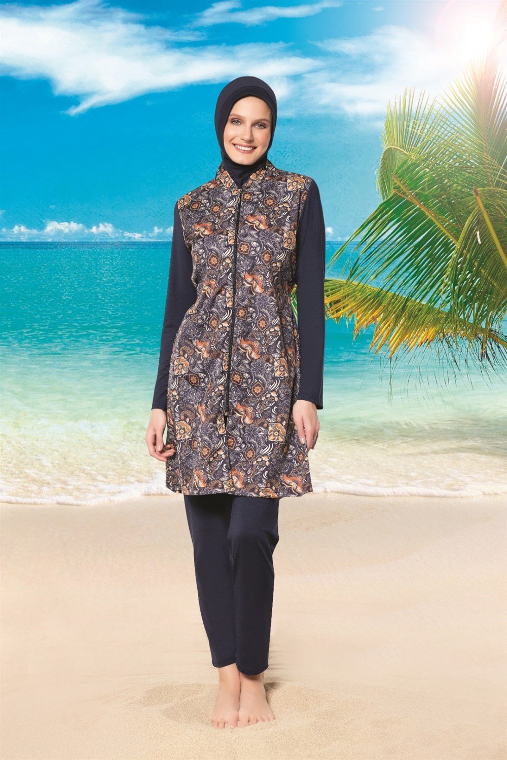 Tam Kapalı Tesettür Mayo Remsa Mayo 22154-5