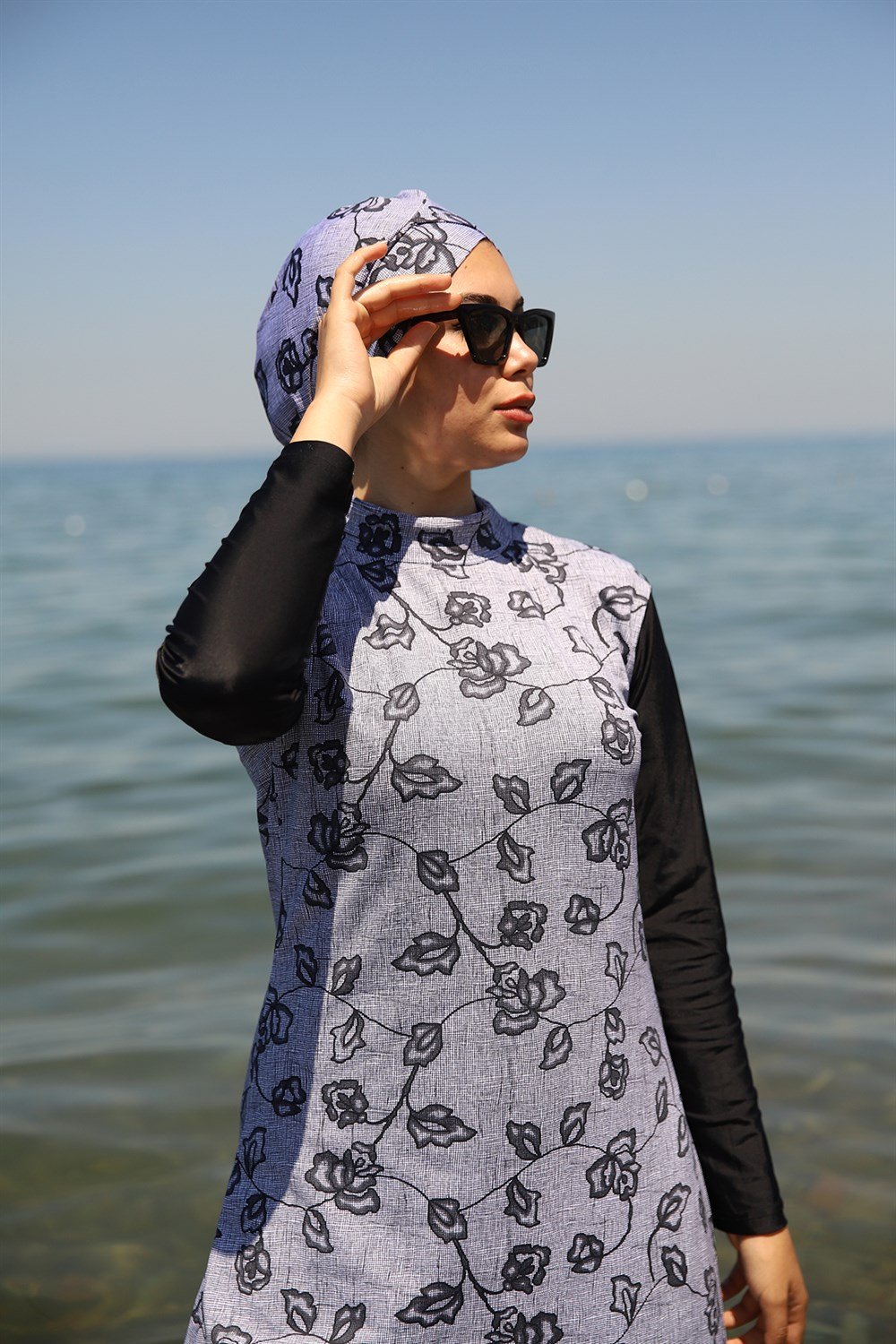 Tasarım Tam Kapalı Tesettür Mayo Remsa Mayo Siyah 900-203