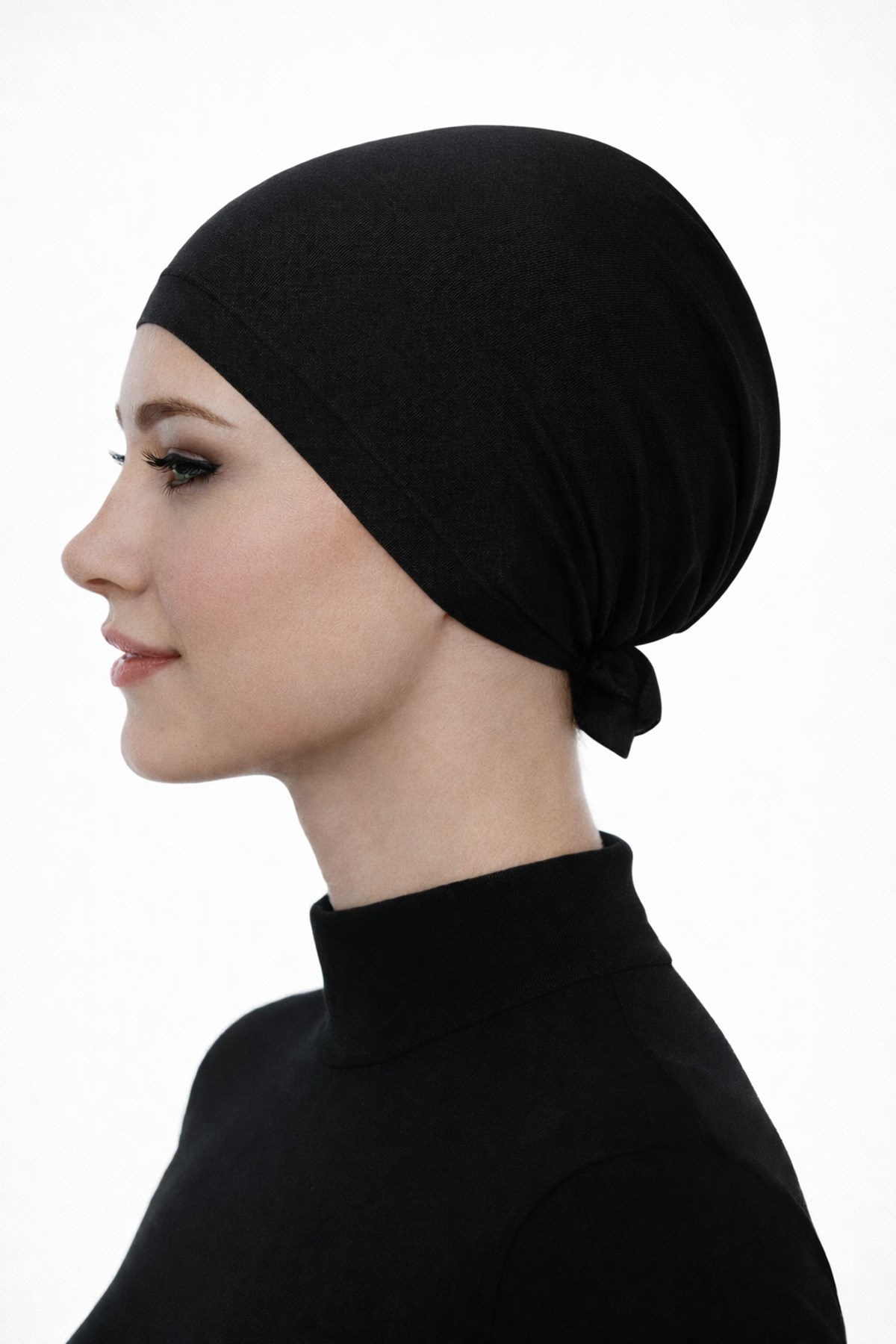 Tesettür Dikişli Bone 04 Siyah