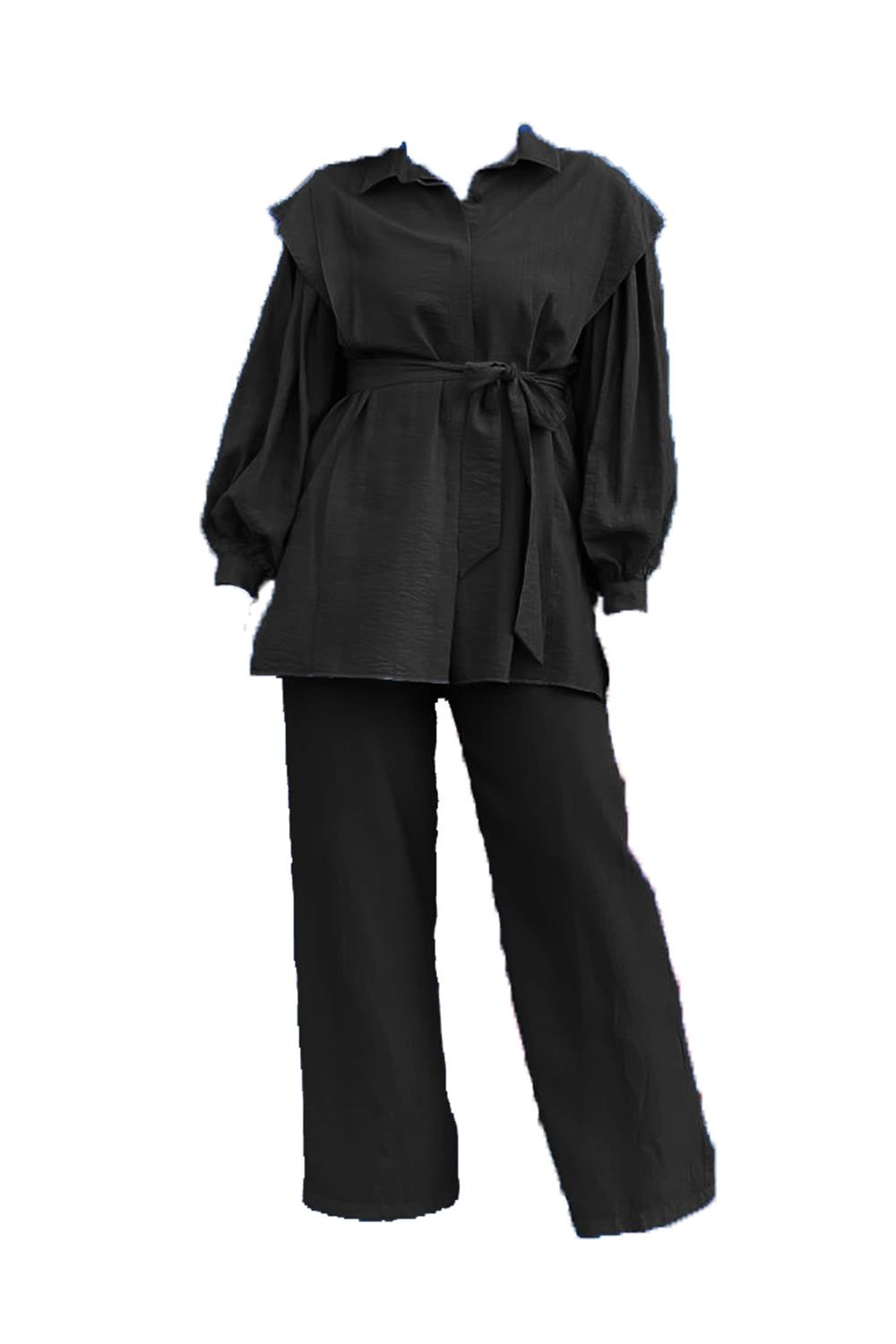 Tesettür Pantolon Tunik Takım 8350 Siyah