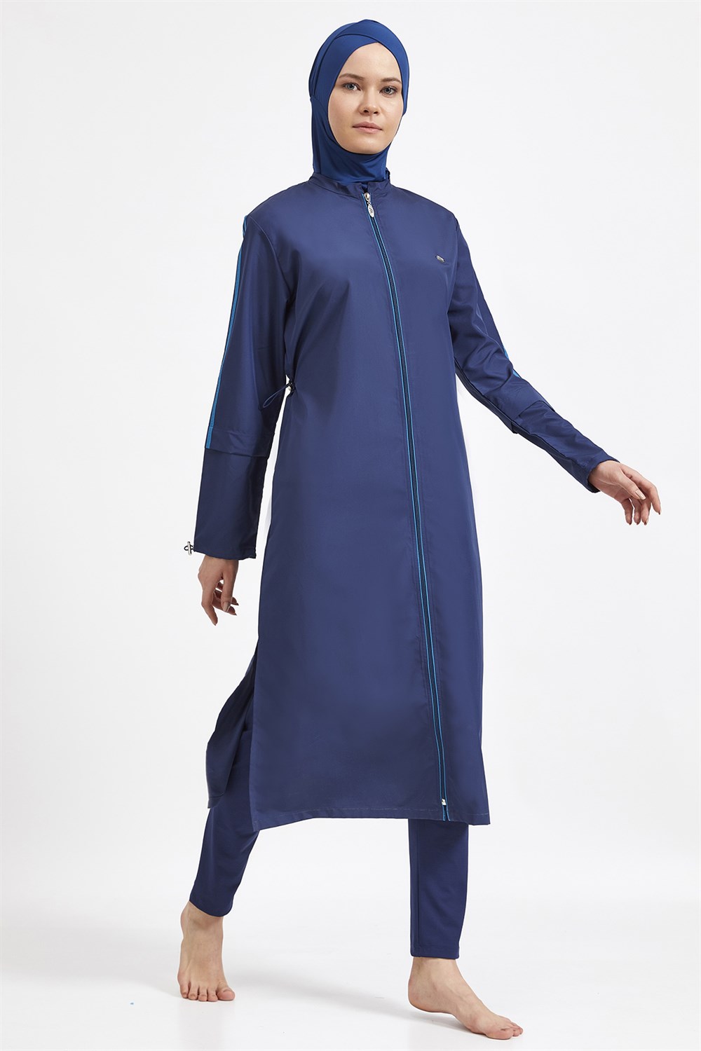 Tesettür Uzun Mayo 1314 Koyu Lacivert