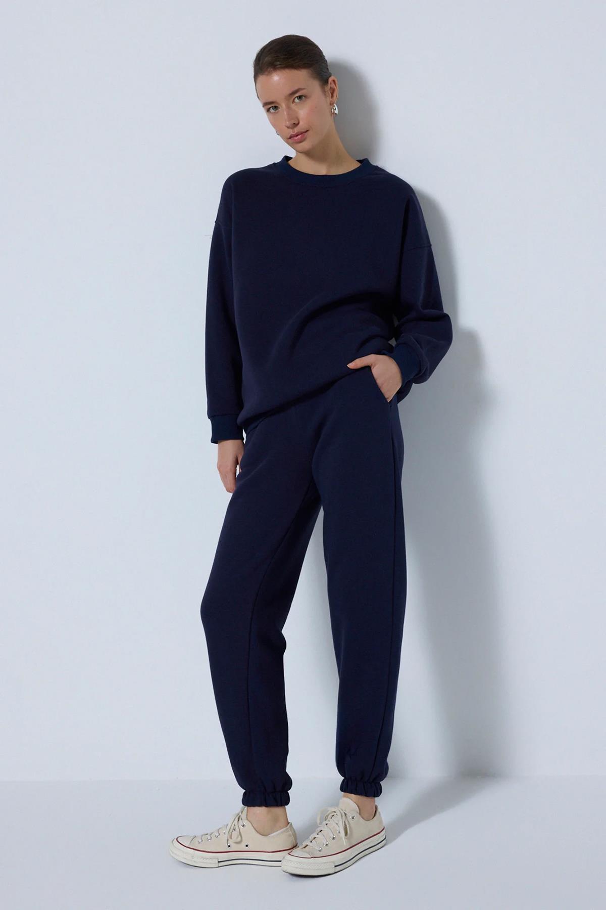 Touche Sweatshırt Eşofman Takımı 003 Lacivert