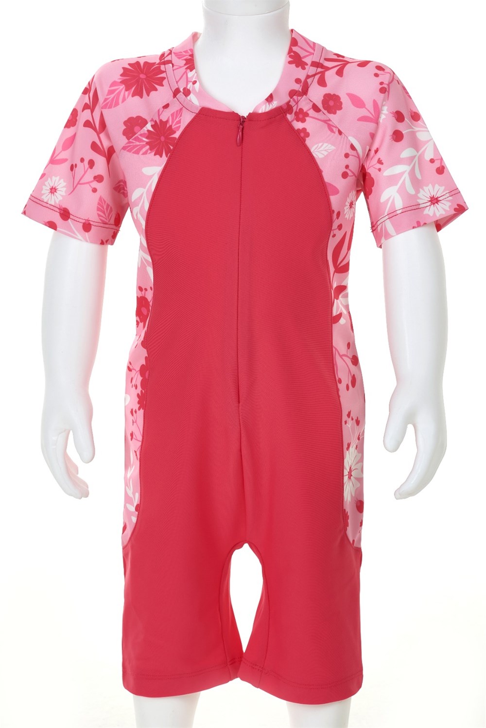 Tulum Kısa Kollu Şortlu Çocuk Bebek Mayo 3189 Mercan