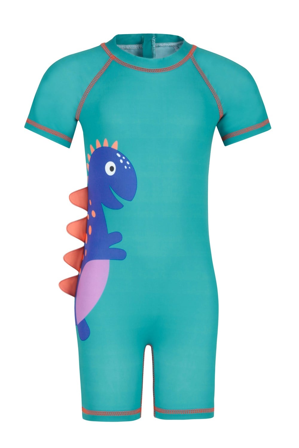 Tulum Kısa Kollu Şortlu Dinazor Çocuk Bebek Mayo 5294 Yeşil