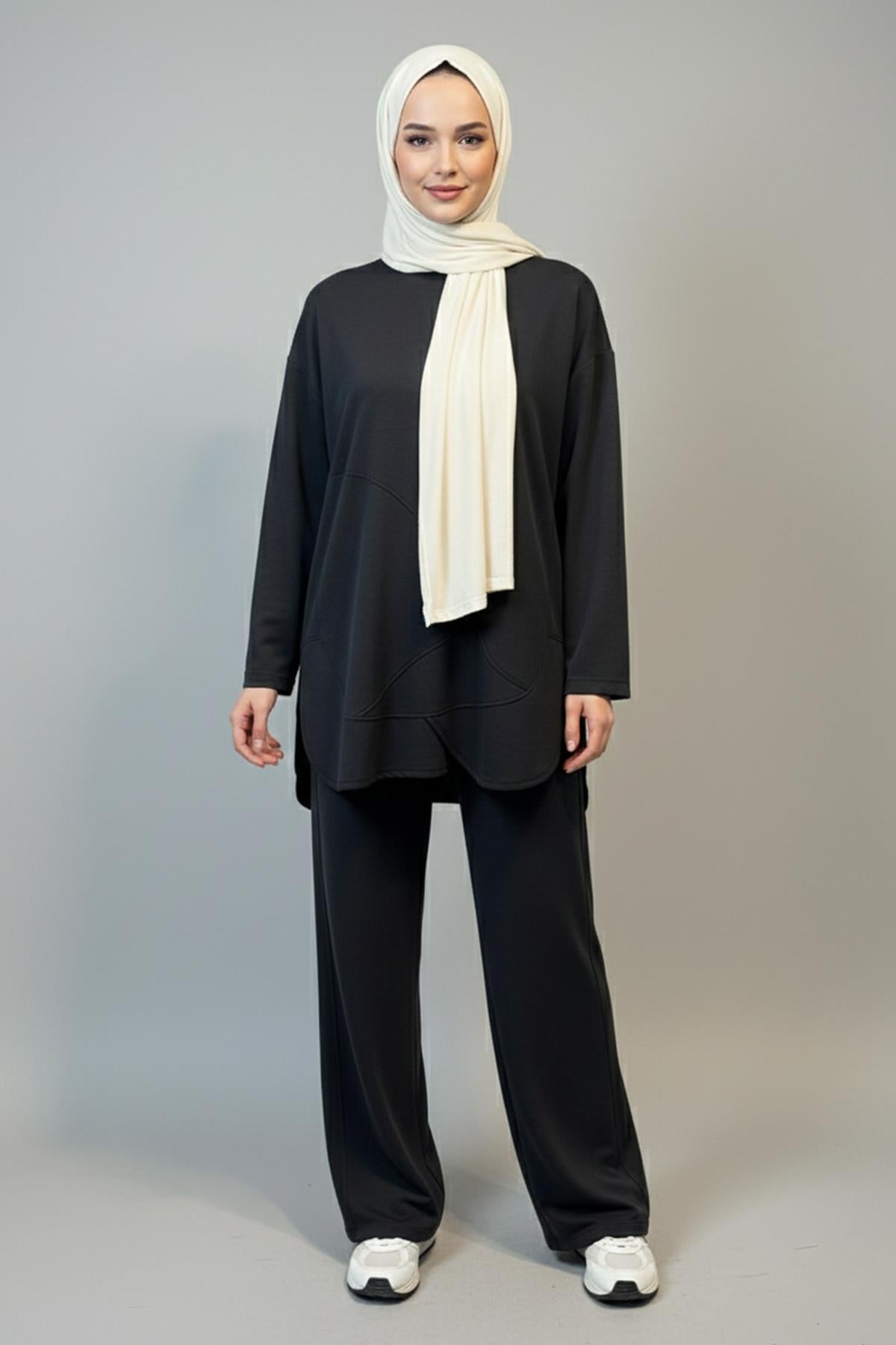Tunik Pantolon Takım 3136 Antrasit