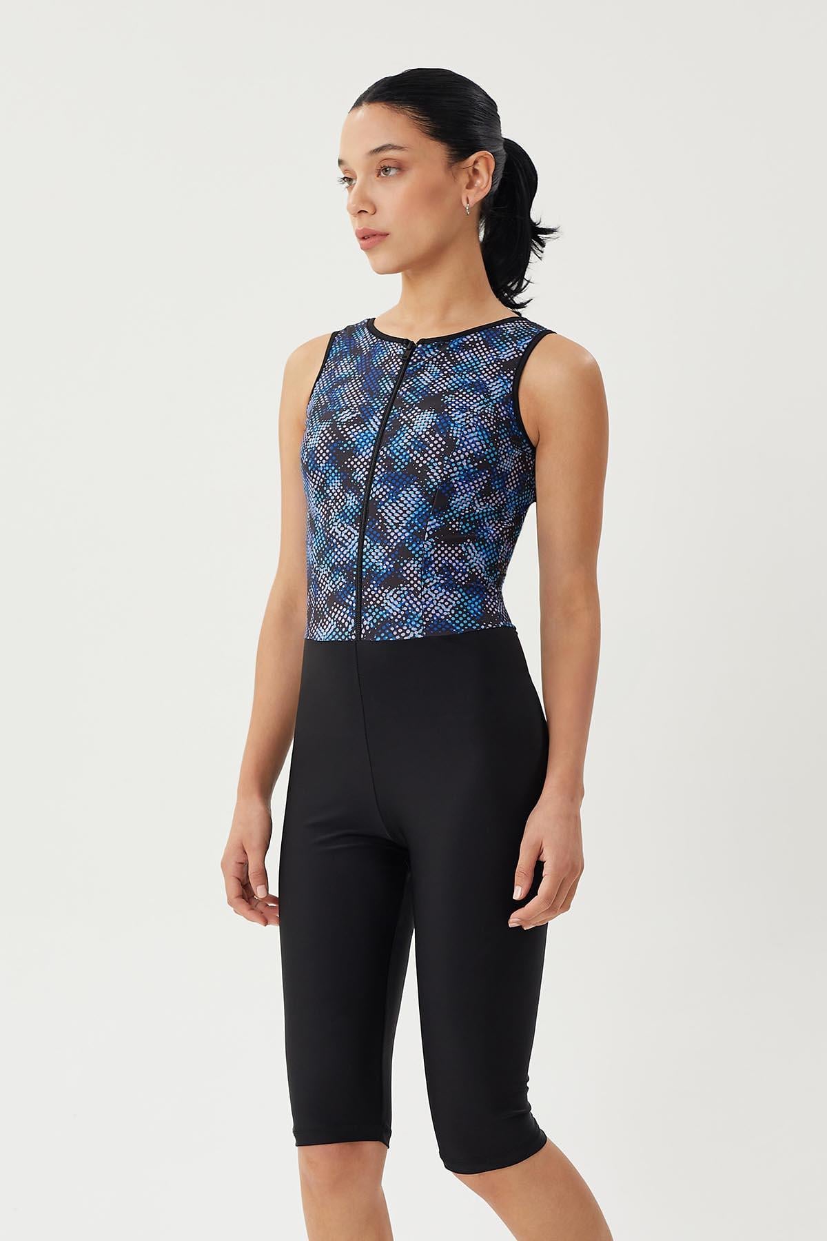 Uzun Şortlu Yüzücü Mayo Point 2444 Siyah