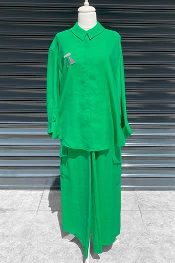 Nuss Kargo Pantolonlu Tensel Detaylı Takım 1010 Benetton