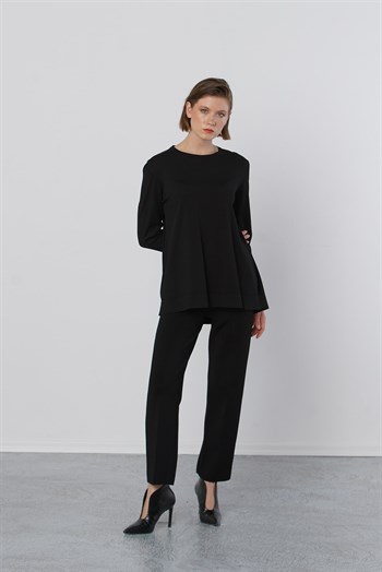 Nuss Merserize Standart Tunik NS-22Y-902TNK Siyah