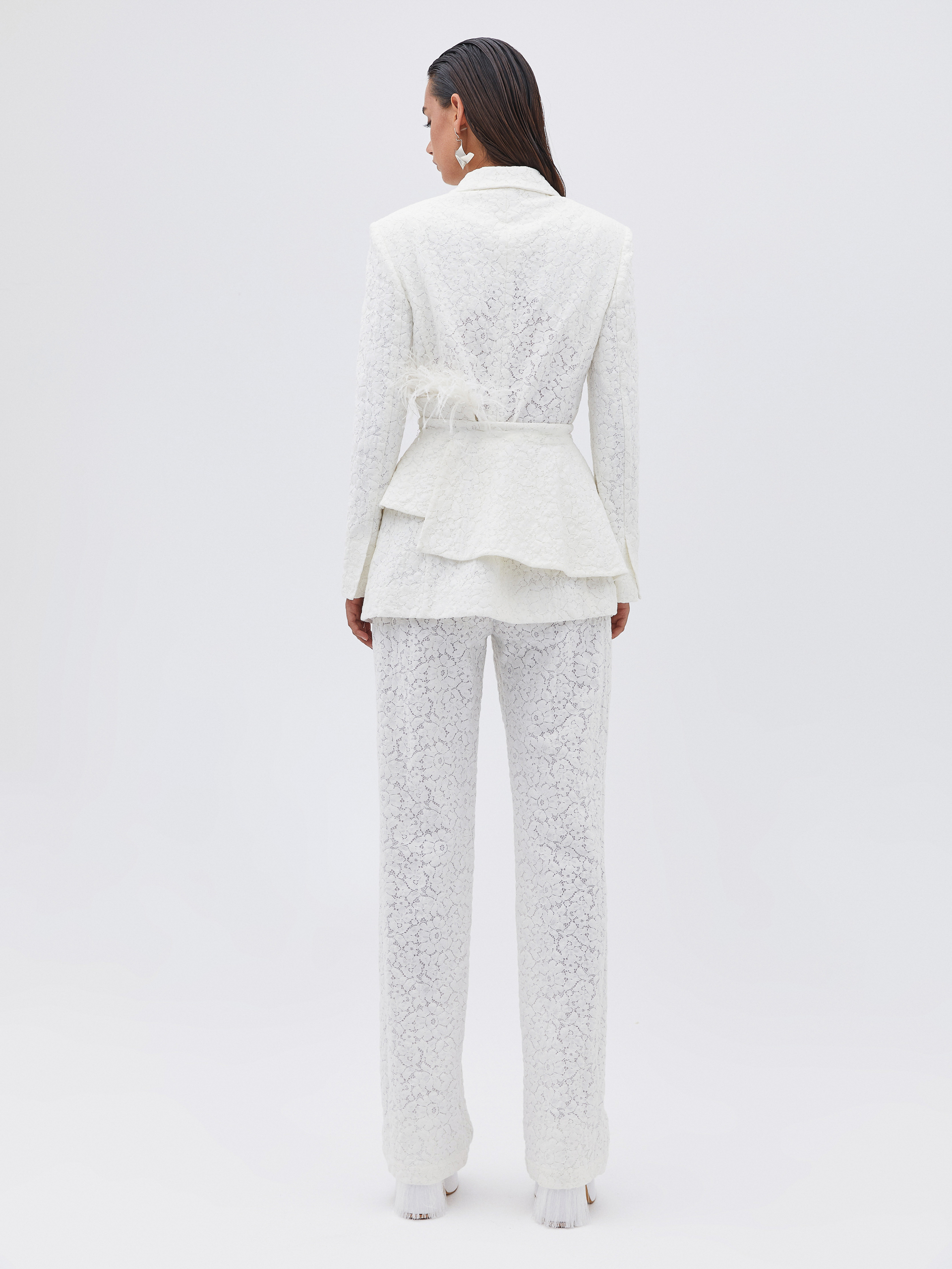 White lace coat shop