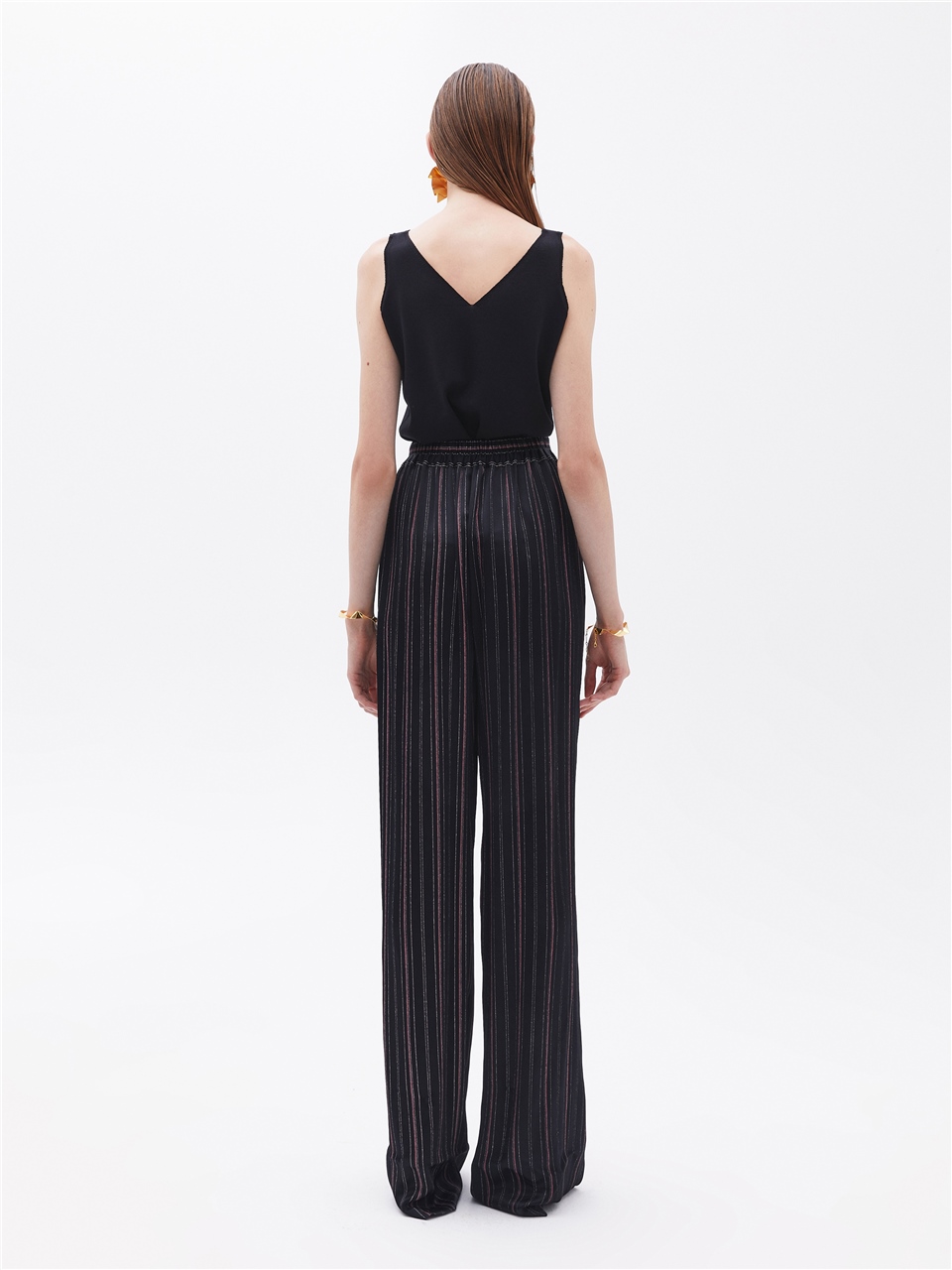 Vertical striped deals trousers