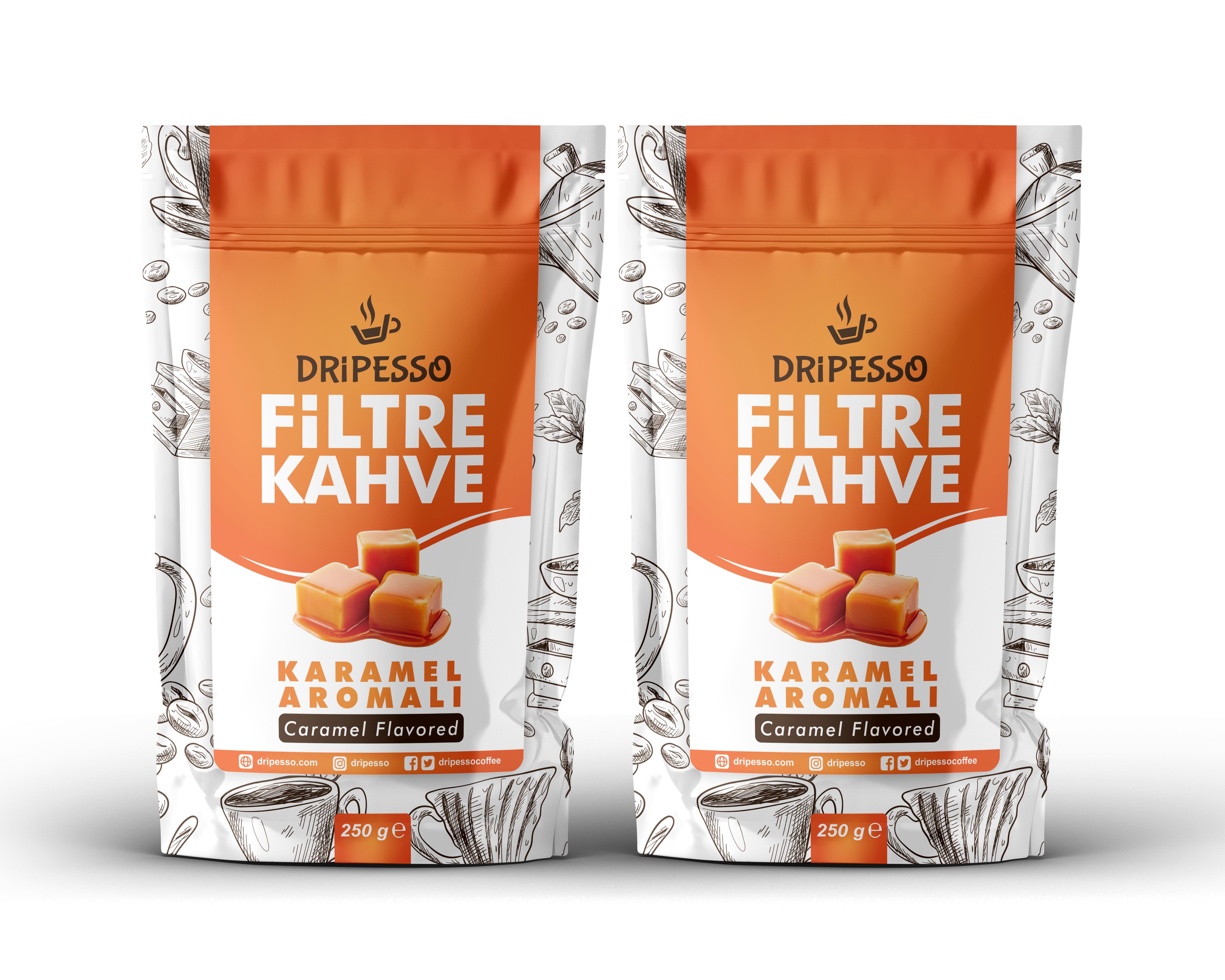 Karamel Aromalı Filtre Kahve 500gDripesso Karamel Aromalı Filtre Kahve 500gFiltre Kahveler