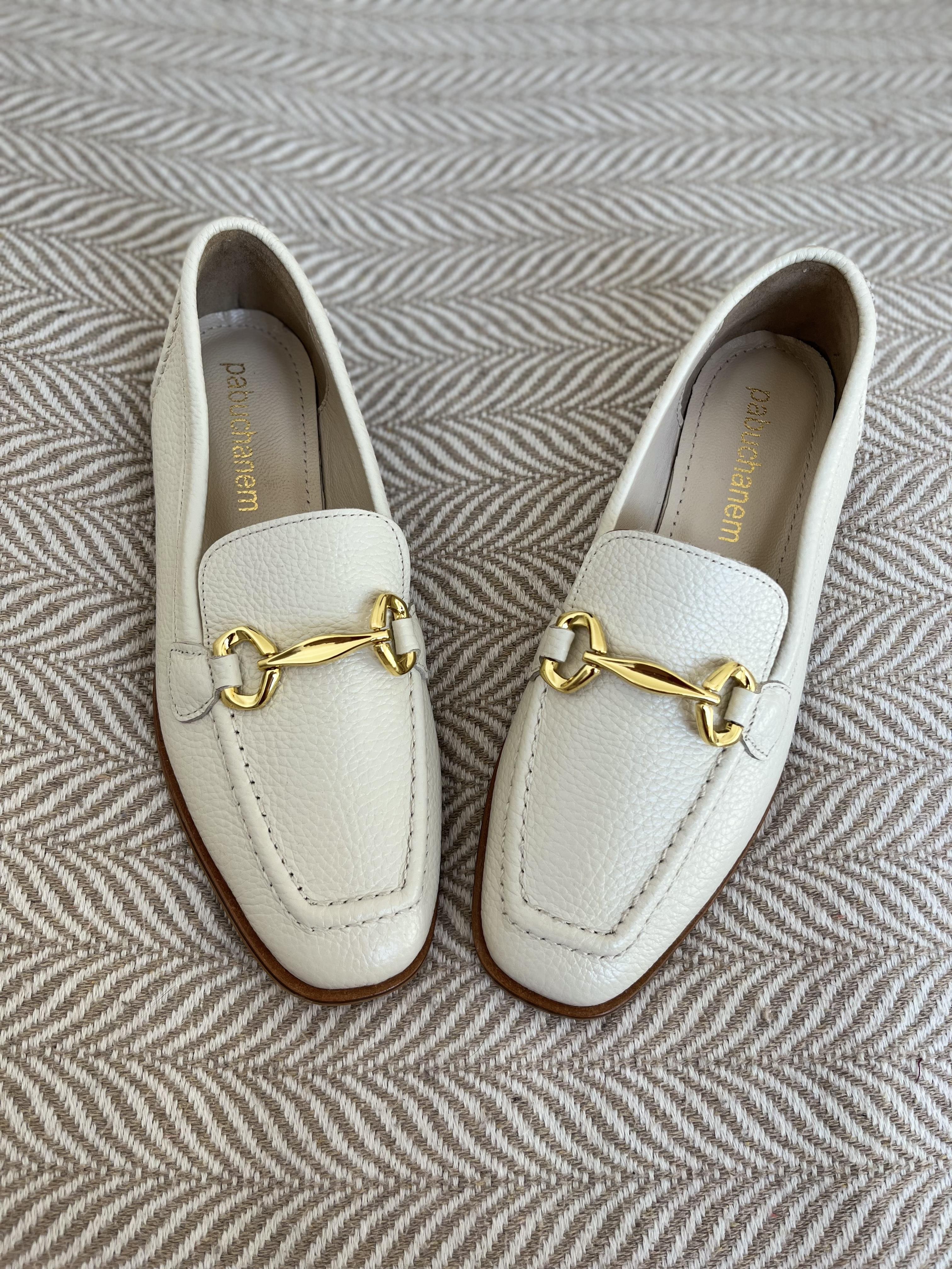 BEJ GOLD TOKALI GERÇEK DERİ LEOFER