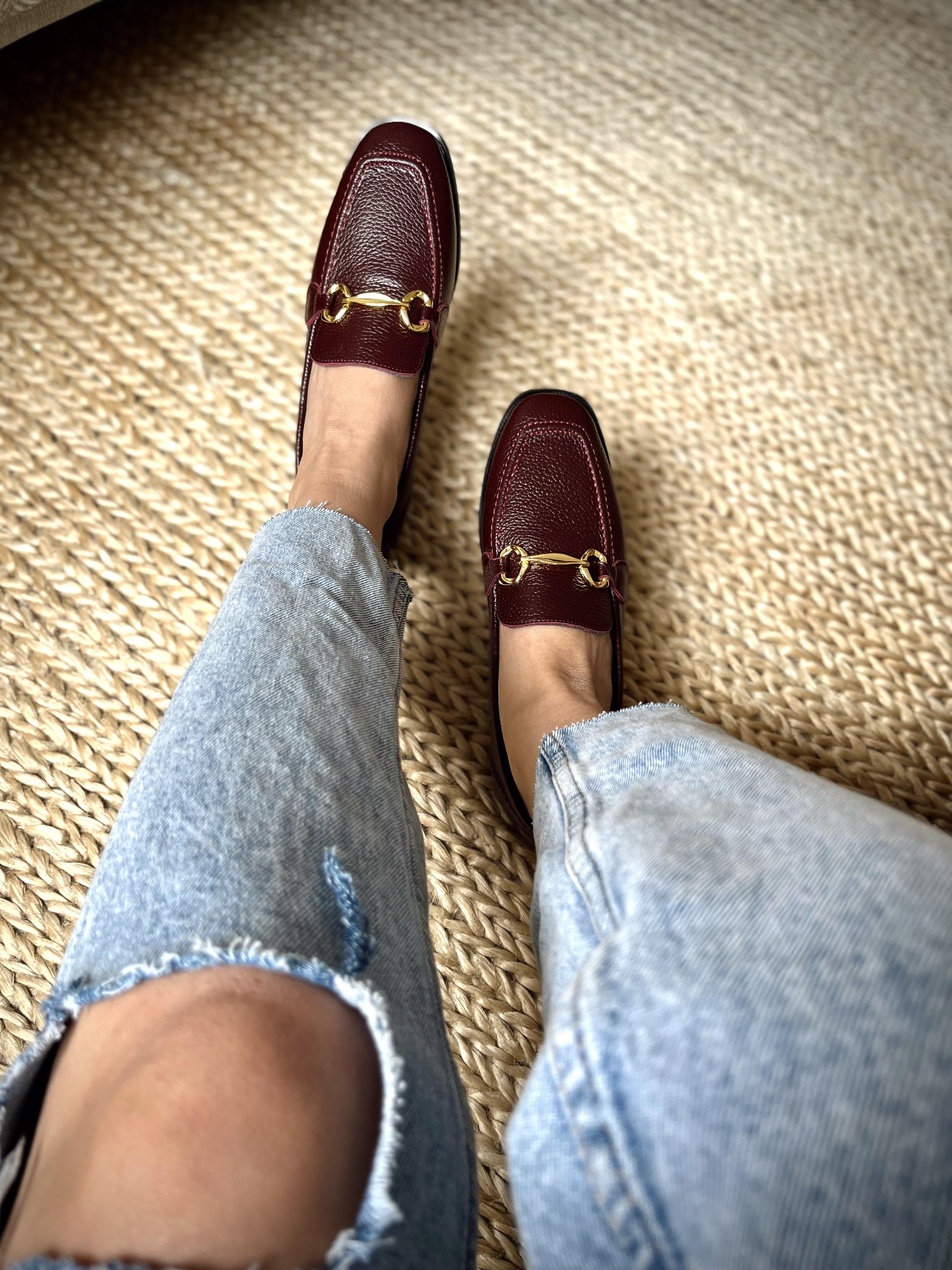 BORDO GERÇEK DERİ LEOFER