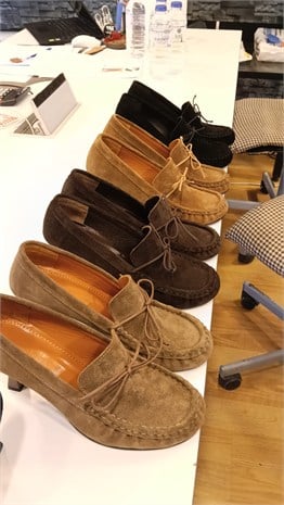 MAKOSEN FİYONKLU CAMEL TOPUKLU AYAKKABI