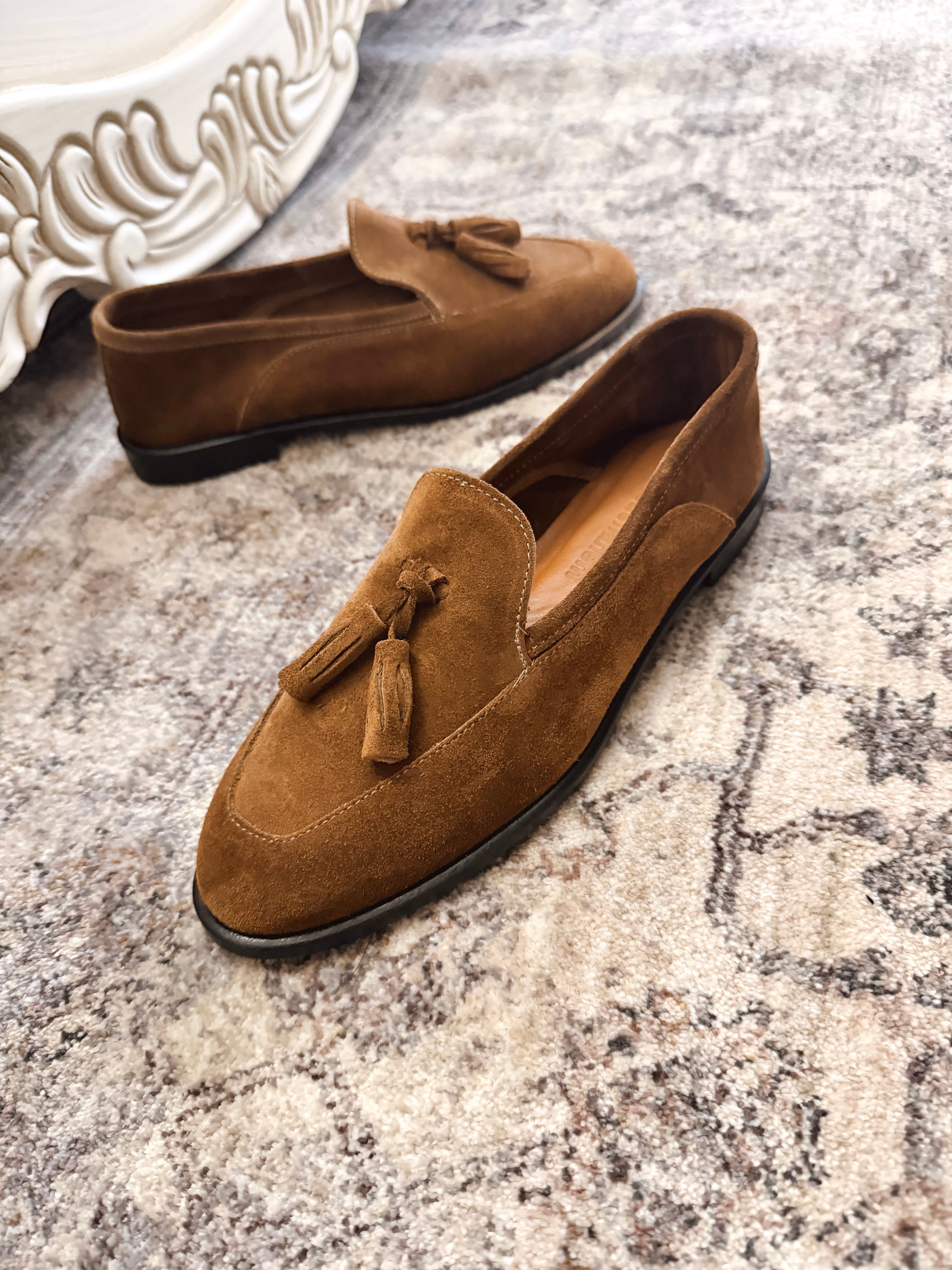 CAMEL PÜSKÜLLÜ SÜET MAKOSEN