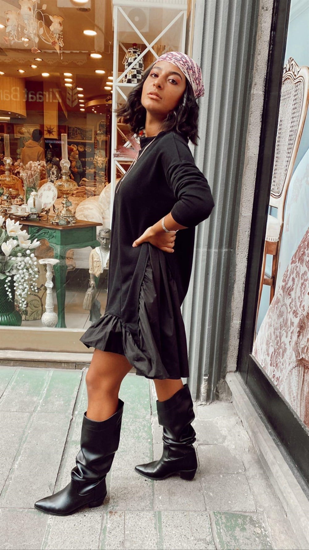 SIYAH DERI KATY ÇIZME