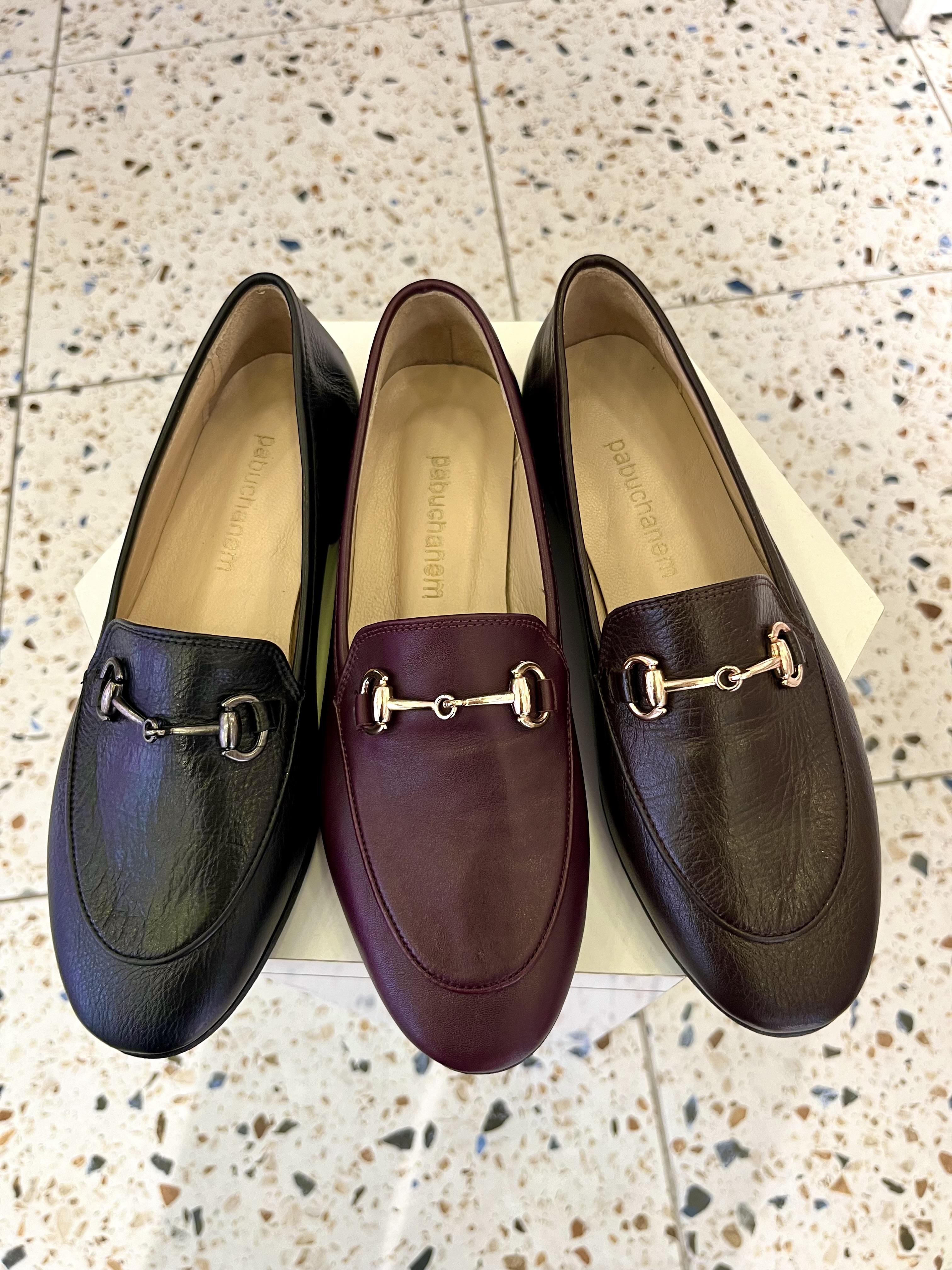 SİYAH GÜMÜŞ TOKALI GERÇEK DERİ LEOFER