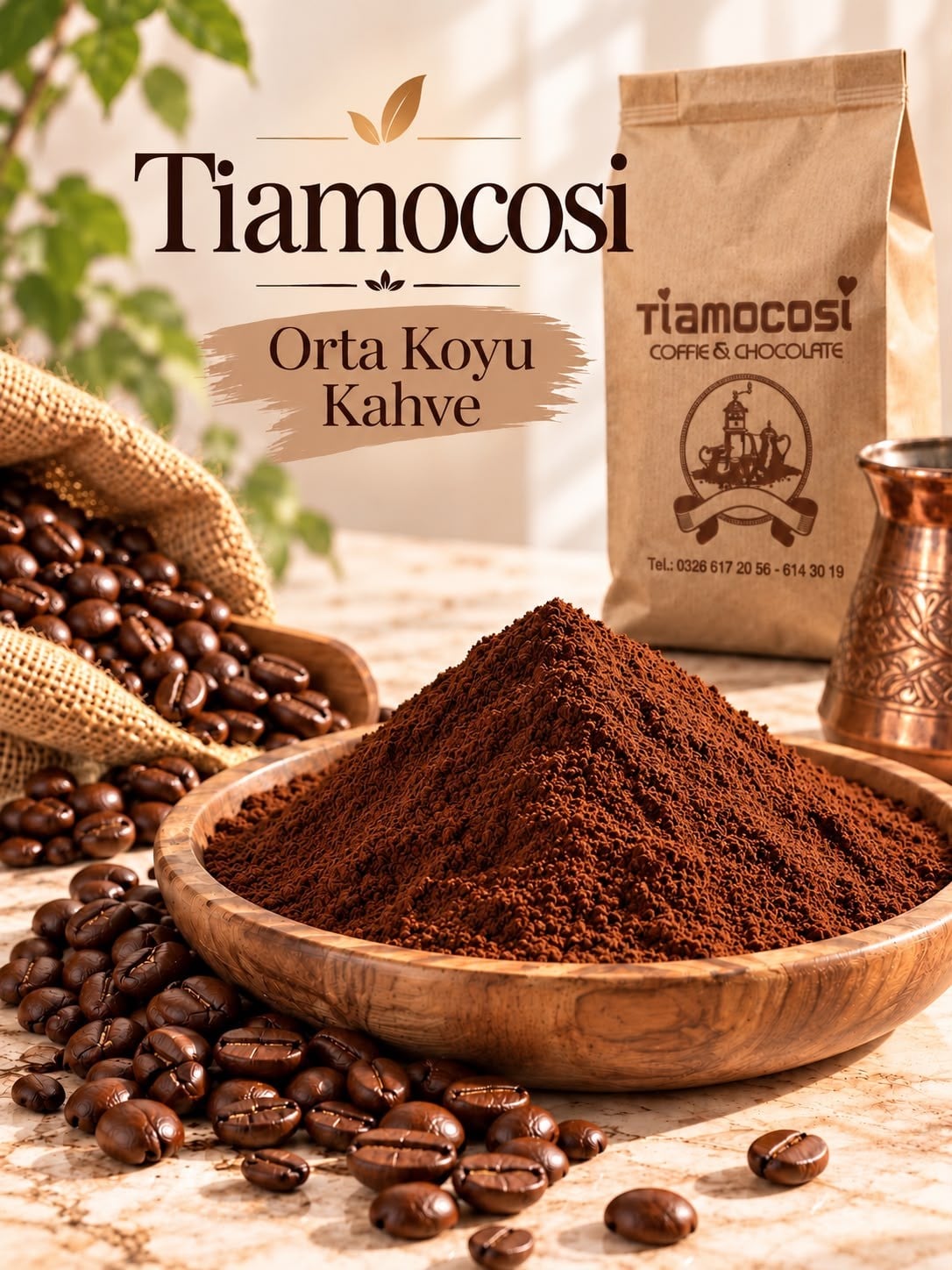 Orta Kavrulmuş Kahve 1 KGOrta Kavrulmuş Türk Kahvesi 1 KG | Kahve Faydaları | TİAMOCOSİ |Kahve