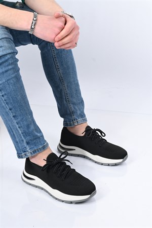 Bestello Bağcıklı Eva Taban Triko Sneaker 333-1994 Erkek Ayakkabı333-1994_SIYAH_40Spor Ayakkabı & Sneaker