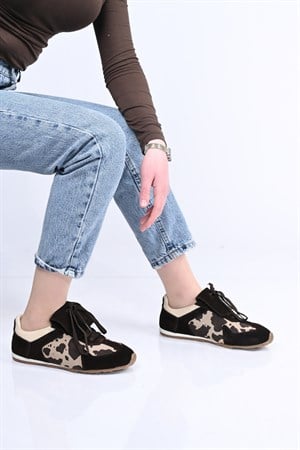 Bestello Bağcıklı Termo Taban Hakiki Deri Sneaker 341-0449 Kadın Ayakkabı341-0449_KAHVE SUET_36Spor Ayakkabı & Sneaker