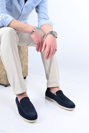 Bestello Bağcıksız Kauçuk Taban Hakiki Deri Loafer 333-216 Erkek Ayakkabı333-216_LACI SUET_41Loafer
