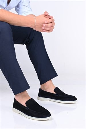 Bestello Bağcıksız Kauçuk Taban Hakiki Deri Loafer 028-2000 Erkek Ayakkabı028-2000_LACI SUET_39Loafer