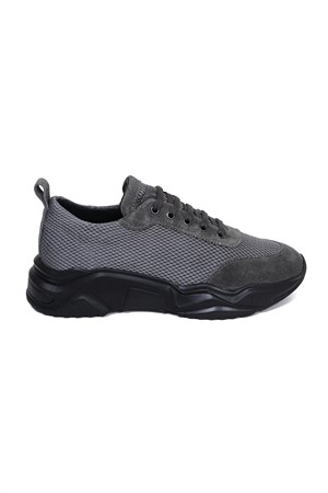 Bestello Bağcıklı Sneaker GRI SUET-GRI FILE 101-206570-01 Erkek Ayakkabı
